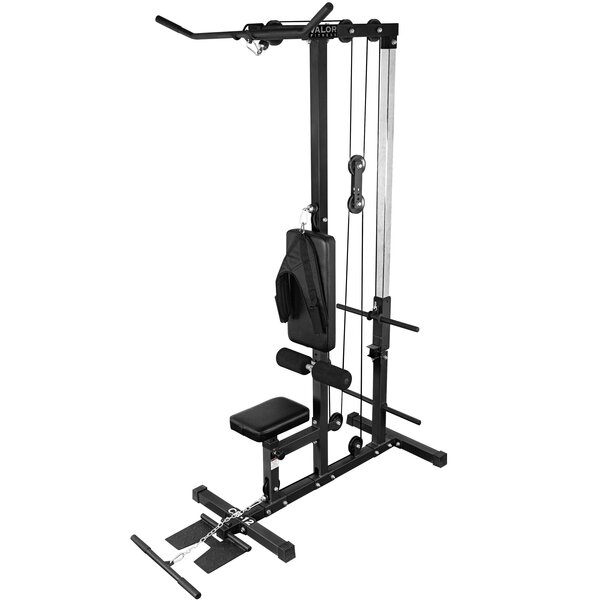Valor Fitness - Plate Loaded Lat Pull Machine w/ Row and Ab Crunch ...