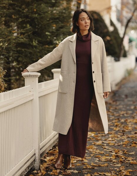 The Normal Brand - Duster Coat in Oat - Military & First Responder