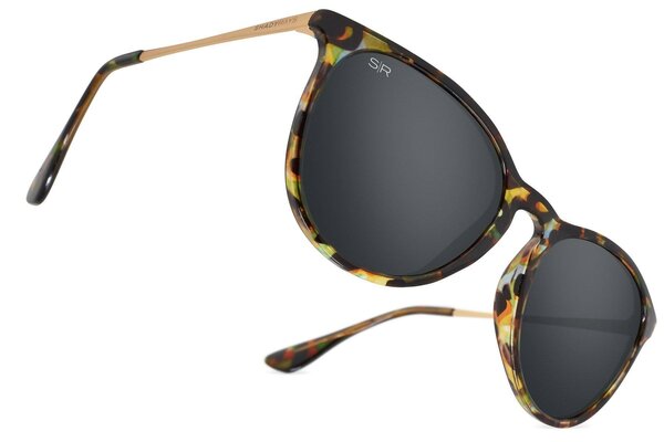 Aire - Aquarius - Lunettes de soleil aviateur à verres roses - Écaille de tortue cookie