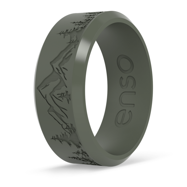 Enso Rings - Peak Bevel Ring - Pine - Military & First Responder ...
