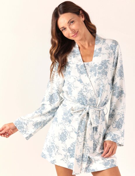 Glyder - Cloud Fleece Robe: Washed Blue Toile - Military & First ...