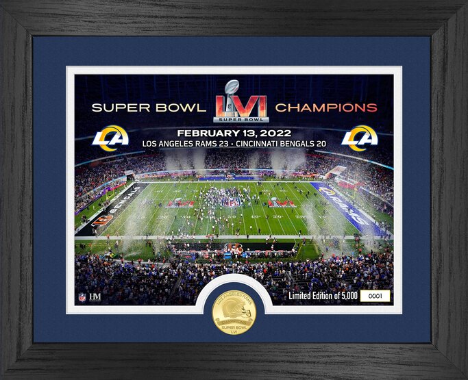 Los Angeles Rams Super Bowl 56 Champions Celebration Bronze Coin Photo Mint