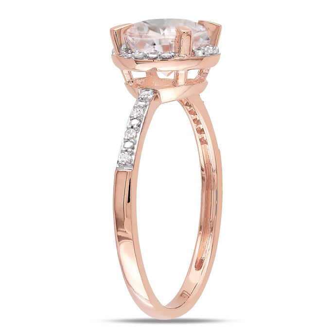 10k rose deals gold morganite ring