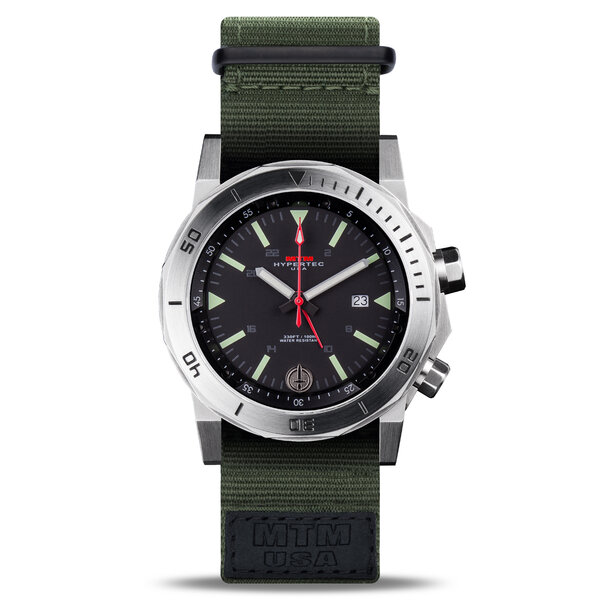 MTM - Hypertec H-61 Silver Steel Watch Military Discount  