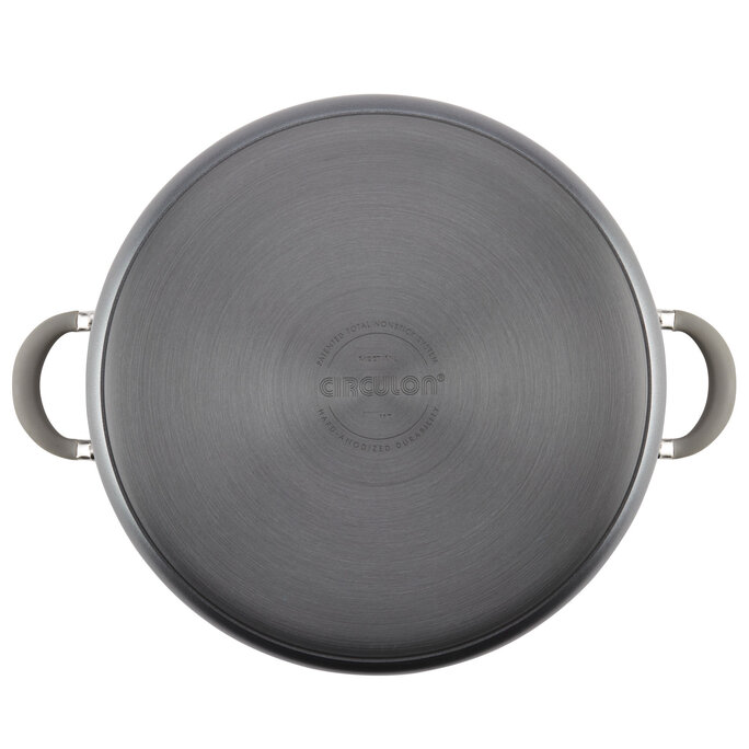 Circulon Elementum 3 qt. Hard-Anodized Covered Saucepan - Oyster Gray