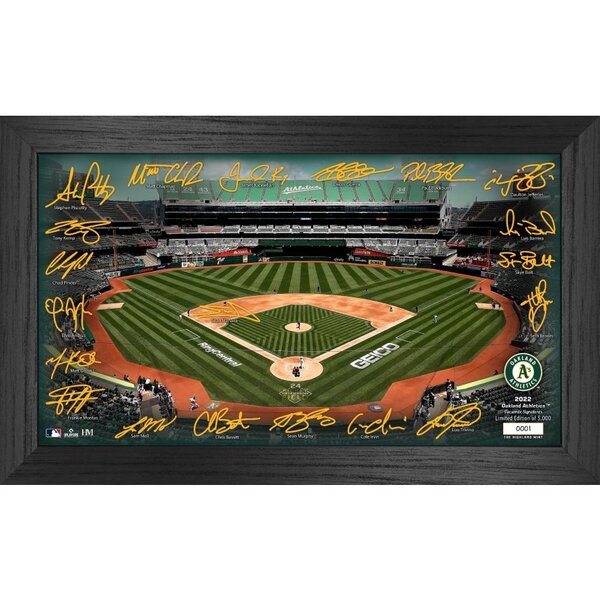 The Highland Mint Oakland Athletics 2022 Signature Field Photo Frame