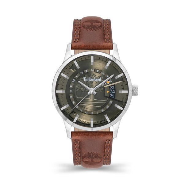 Timberland Men's 42mm Bergeron Leather Strap Watch Discounts for