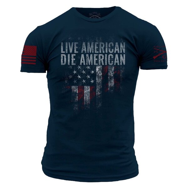 Grunt Style - Men's Live American Die American T-Shirt - Military & Gov ...