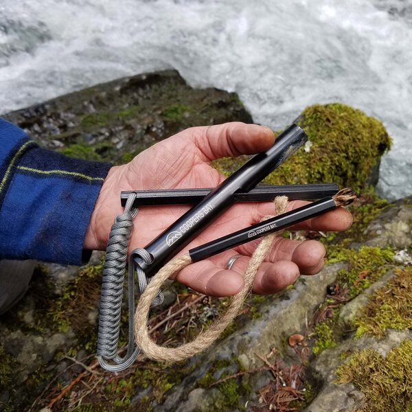 Coopers Bay Outdoors HexaLite™ Ferro Rod & Tinder FireWick Torch