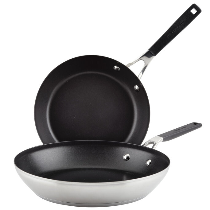 T-fal Experience Nonstick 3 Piece Fry Pan Set 8, 10.25, 12 Inch