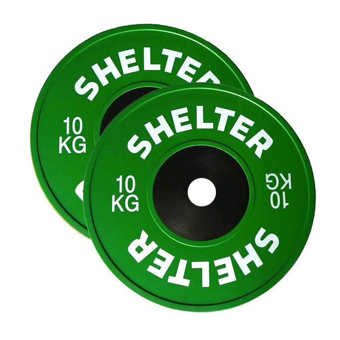 Oh jee Verschuiving Grootste Shelter Fitness - Competition Bumper Plate - 10kg Pair - Military & First  Responder Discounts | GovX