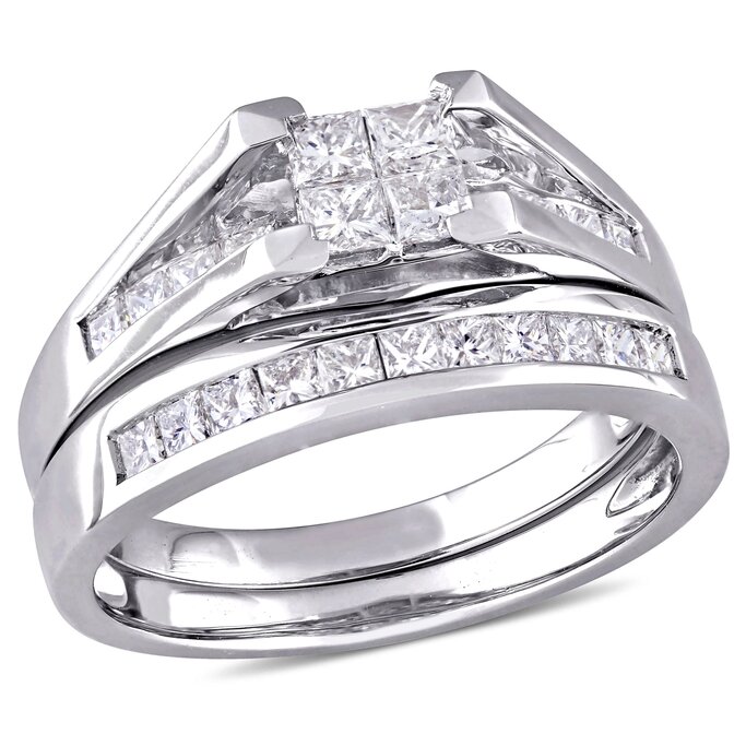 White gold bridal sets under clearance 500