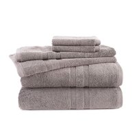 Martex Ringspun 6-Piece Towel Set, White, Cotton
