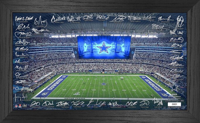 Officially Licensed NFL Cowboys Champions Banner Collection Photo Mint