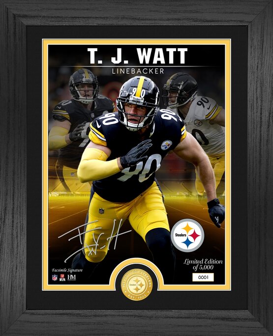 Pittsburgh Steelers TJ Watt Banner Flag (Regular)