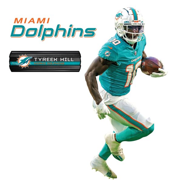 Miami Dolphins: 2022 Helmet - Officially Licensed NFL Removable Adhesi