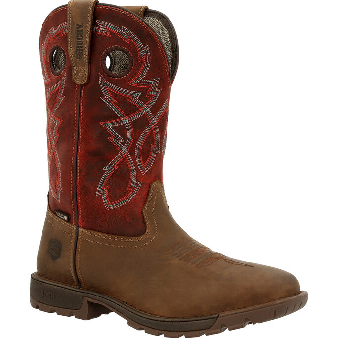 Steel toe waterproof cowboy boots on sale