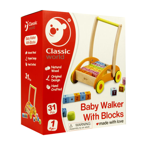 baby walker with blocks