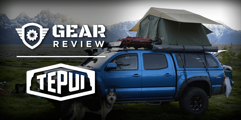 tent off back of truck