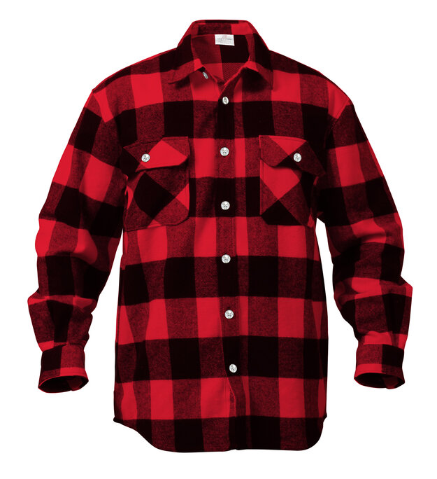 Rothco - Men's Extra Heavyweight Buffalo Plaid Flannel Shirt