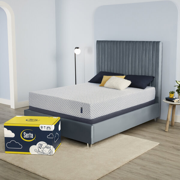 Serta Sheep Retreat Medium 10” Gel Memory Foam Mattressinabox