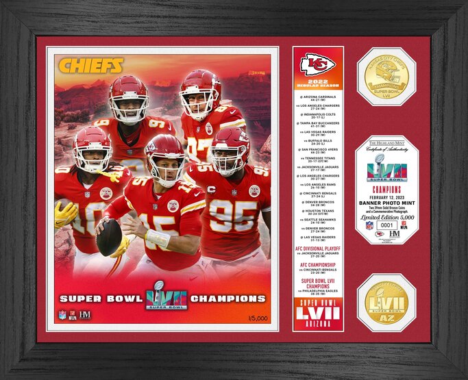 Kansas City Chiefs Super Bowl LVII Champions NFL Key Ring