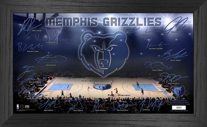 Highland Mint Memphis Grizzlies Ja Morant Impact Jersey Photo Frame