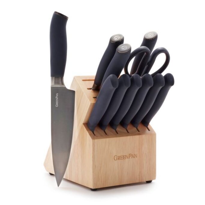 Circulon 6 Piece Black Knife Block Set