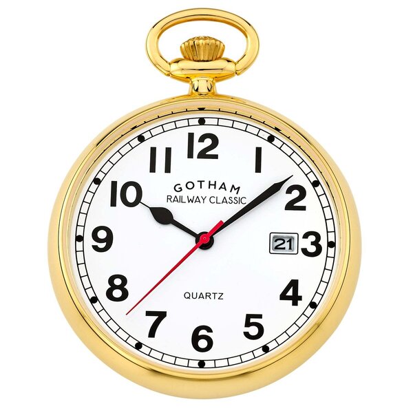 Gotham railroad pocket online watch