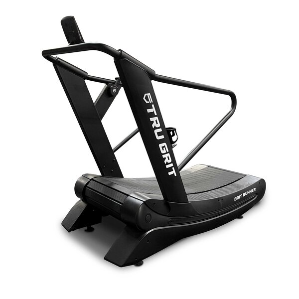 Tru Grit Fitness Grit Runner Curved Manual Treadmill Military