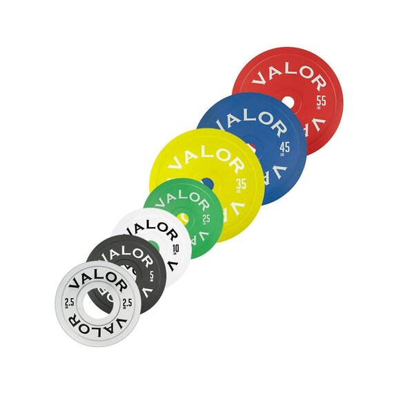 Valor Fitness Steel Calibrated Olympic Plates (LB) Military & First