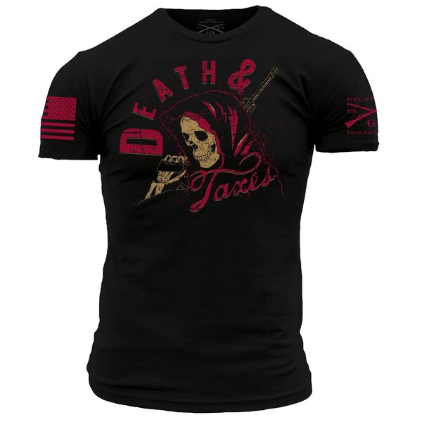 Grunt Style - Men's Death and Taxes T-Shirt - Military & Gov't ...