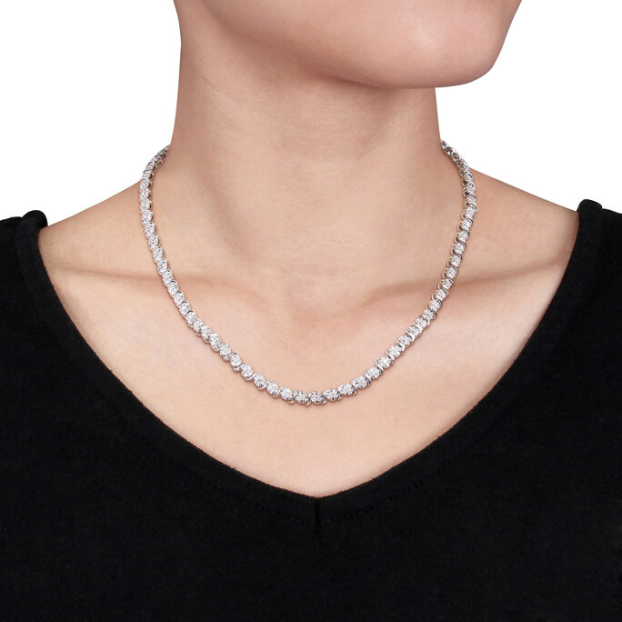 Yellow 1/2 Carat Station Diamond Necklace | Fox Fine Jewelry