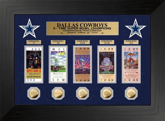 The Highland Mint Dallas Cowboys 5 Time Super Bowl Champions