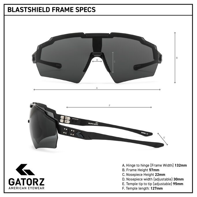 Gatorz - Blastshield Sunglasses Ballistic - Military & Gov't