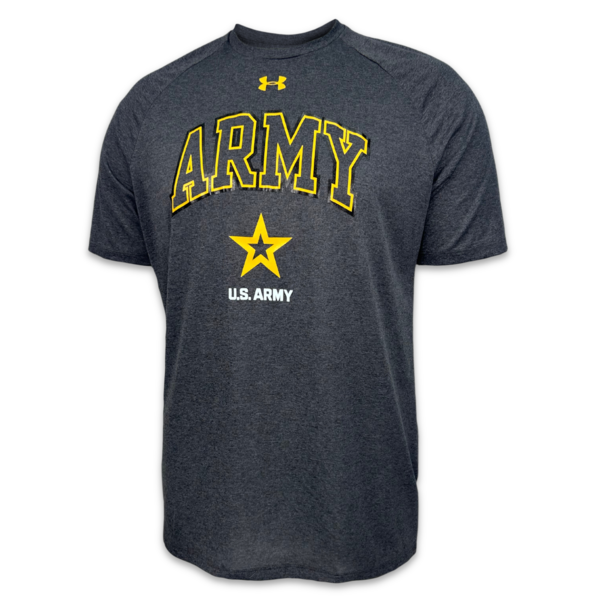 Army Gear Army Under Armour Arch Tech TShirt (Grey) Military