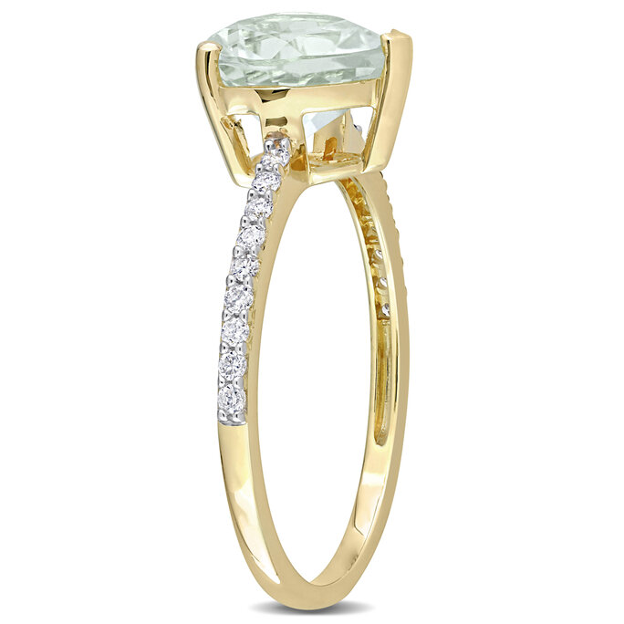 Diamond Solitaire Engagement Ring 5/8 ct tw Round 14K Yellow Gold (I2/I)