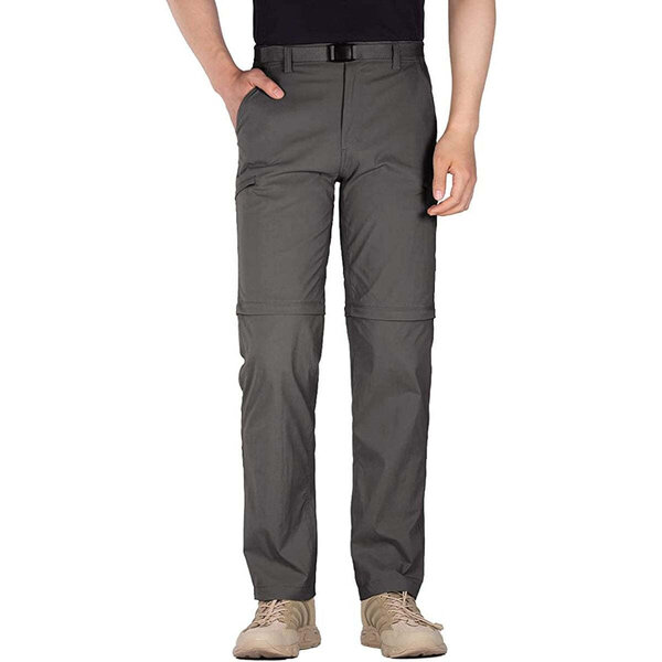FreeSoldier - Men's Outdoor Convertible Hiking Pants with Belt ...
