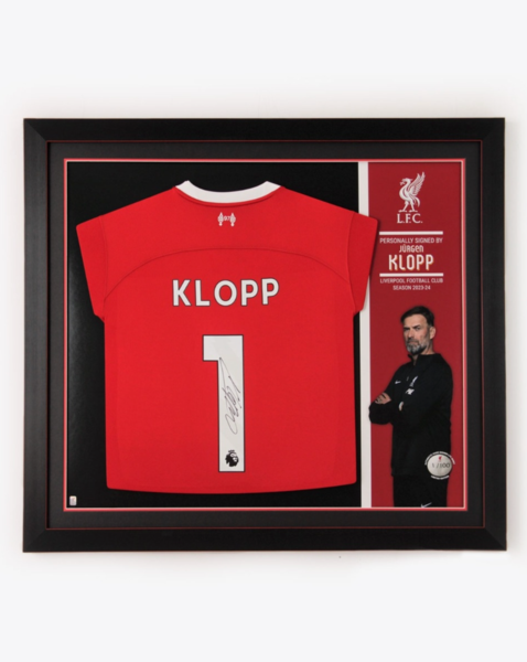 Anfield Shop - Liverpool FC Signed 23/24 Klopp Framed Shirt - Military ...