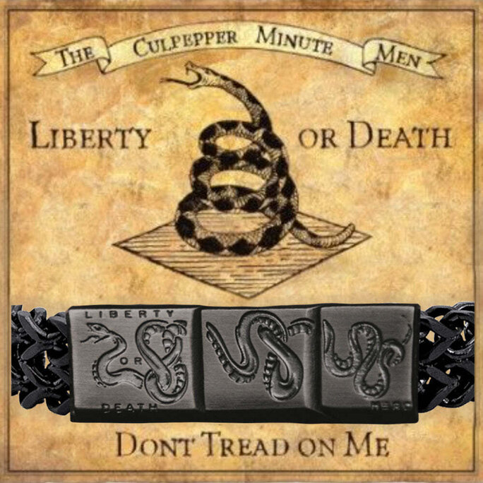 Don't Tread on Me Leather Bracelet: Helps Pair Veterans with A Service Dog or Shelter Dog