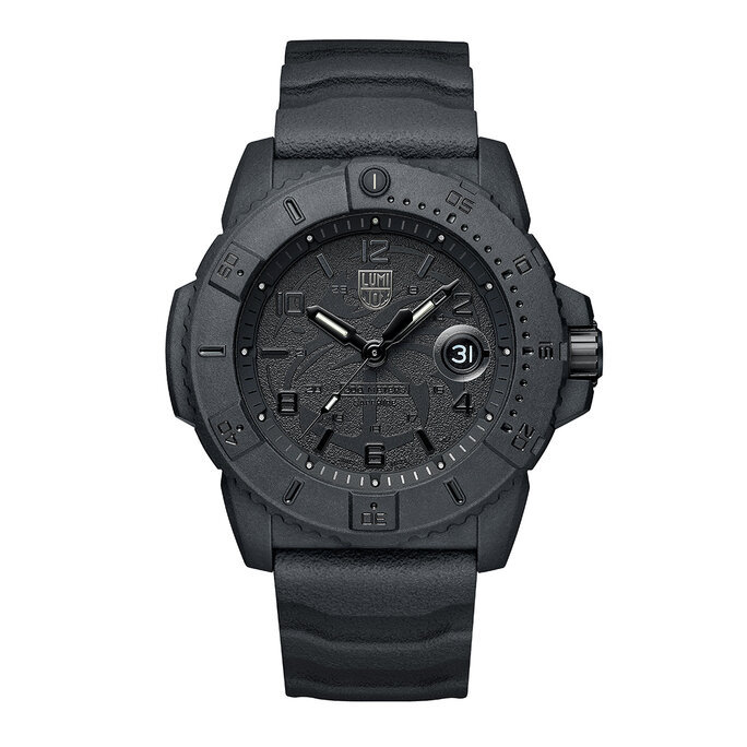 Luminox - Men's 45mm Black Out - 3600 NSF Series Watch - Military