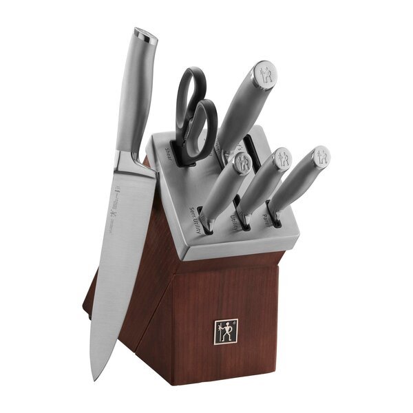 J A Henckels 7pc Modernist Self Sharpening Knife Block Set   8099280 7pc Modernist Self Sharpening Knife Block Set T600 