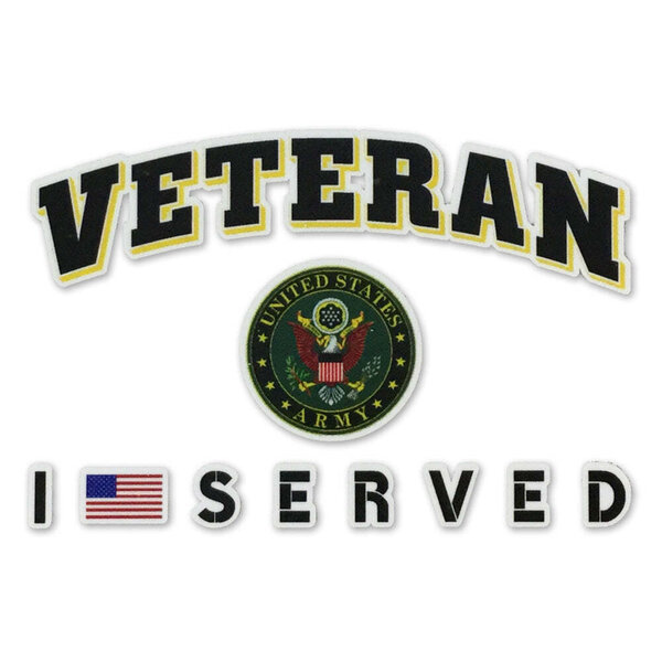 Armed Forces Gear - Army Veteran I Served Decal - Military & First ...