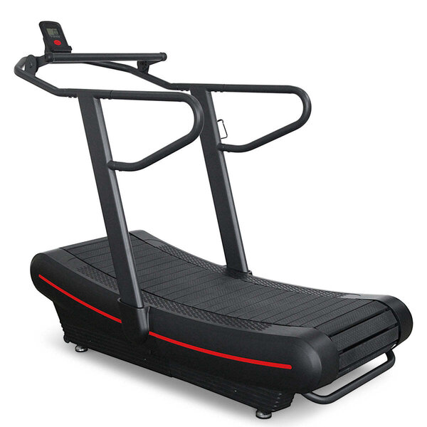 Sunny Health and Fitness Premium Curve Manual Treadmill Military