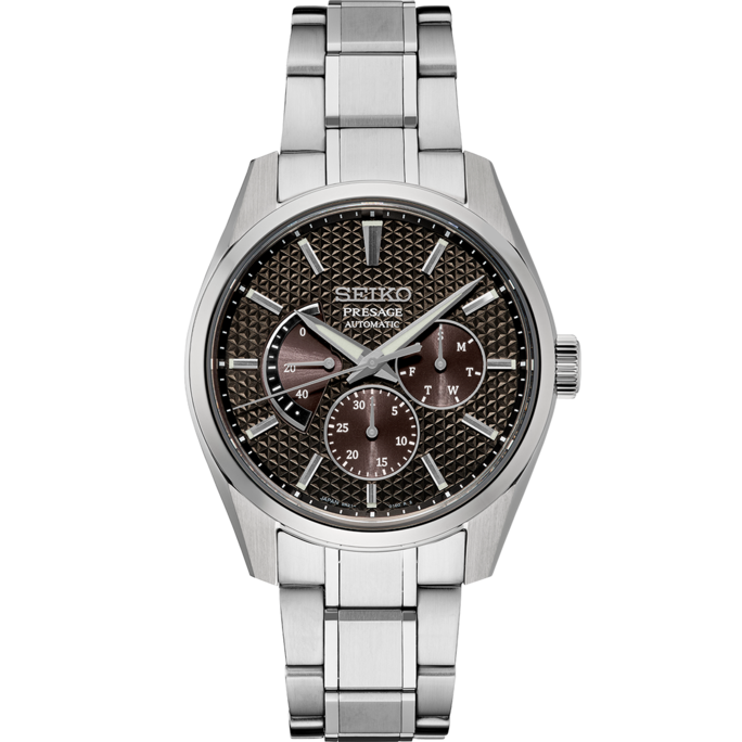 Seiko - Men's 40.2mm Presage Luxe Sharp Edged Series Stainless
