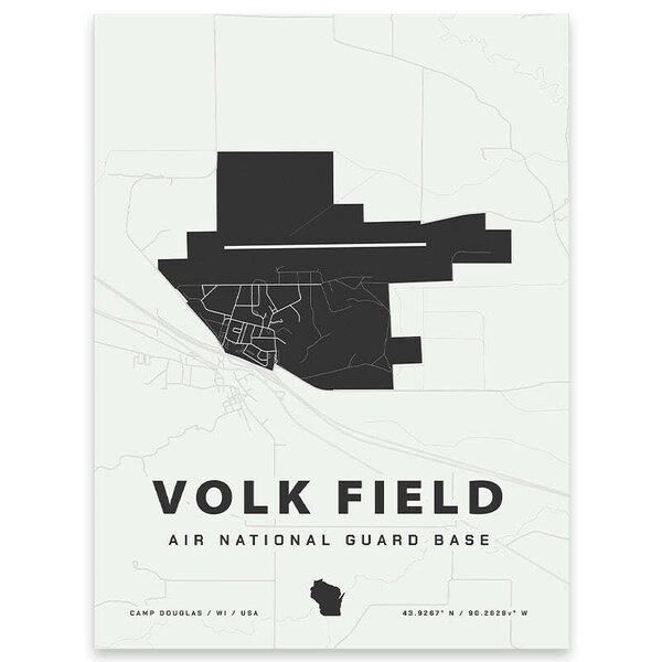 Home Base Maps - Volk Field Air National Guard Base Map Print ...