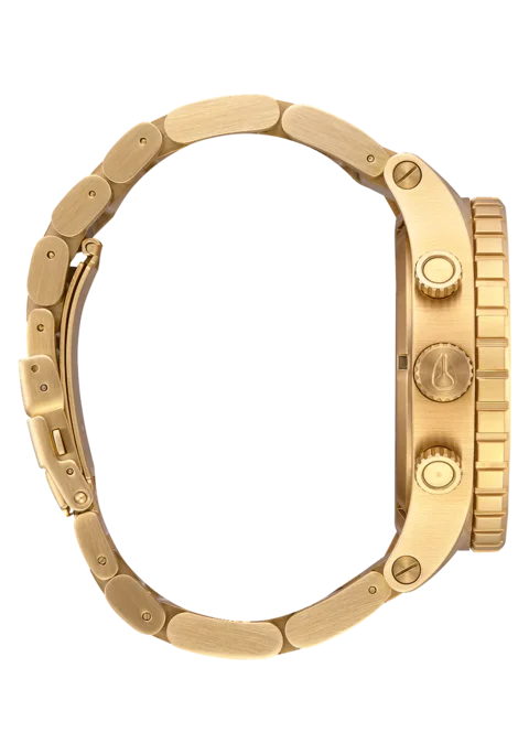 Nixon - Men's 51-30 Chrono Watch - All Gold - Military & Gov't