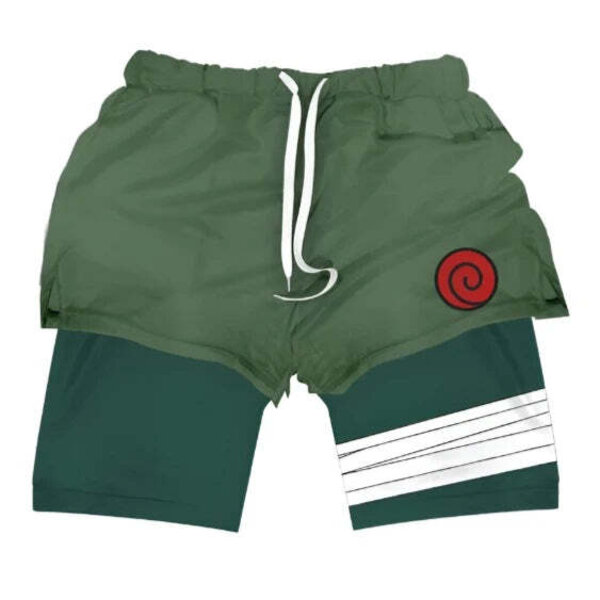 fitfanaticsshop - Naruto - Hidden Leaf Jonin 2-in-1 Shorts - Military ...