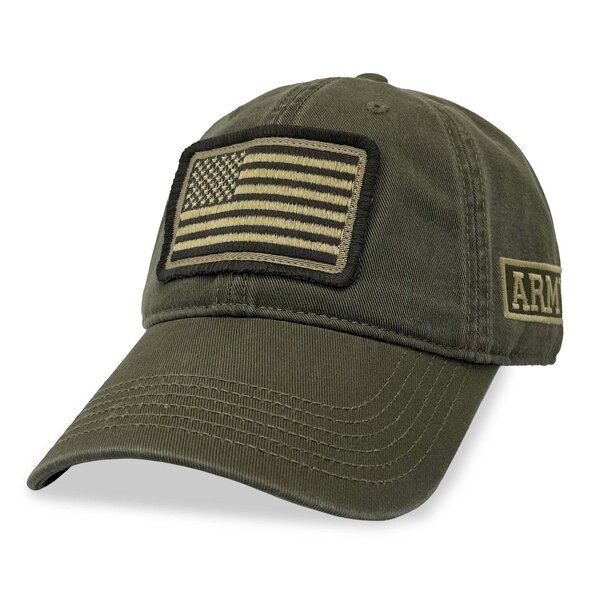 Army Gear Army Patch Flag Hat (Moss) Military & First Responder Discounts GOVX