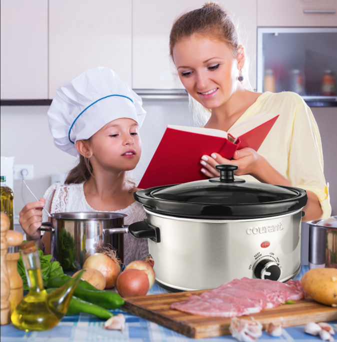 Courant 2.5 qt. Slow Cooker with Keep Warm Settings and Removable